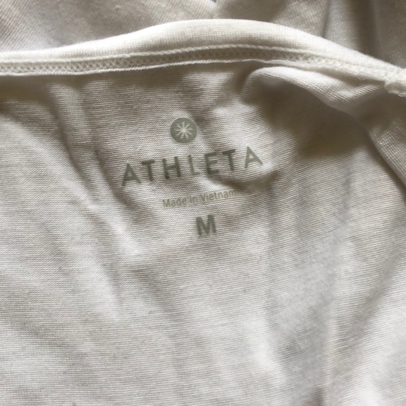 White athleta tank top. Open back - Picture 4 of 4